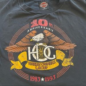 Vintage Harley Davidson Owners Group muscle tee